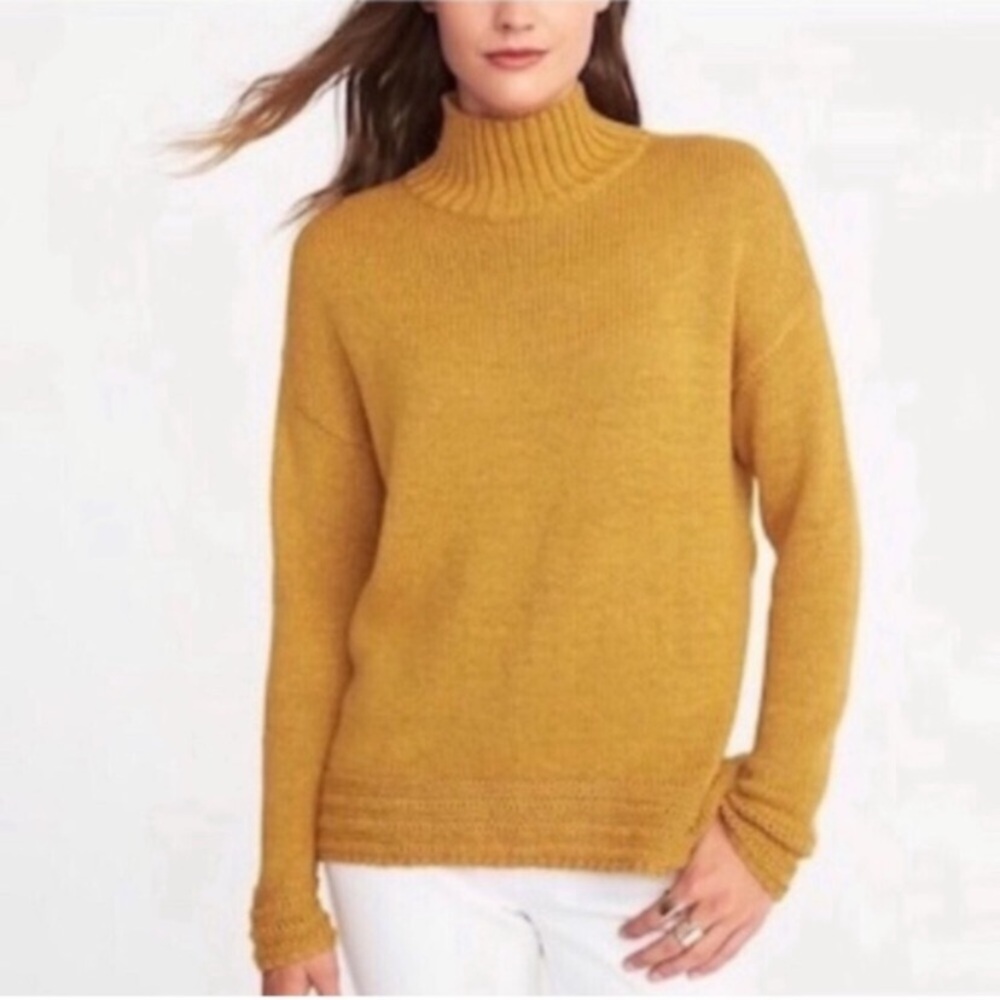 Old Navy • Hi Lo Mock Neck Sweater